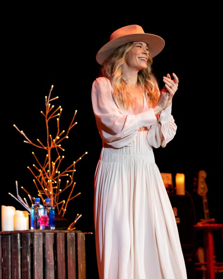 Country artist LeAnn Rimes performs during her Christmas for the Holidays Tour at the Brown County Music Center on December 14, 2021 in Nashville, Indiana.