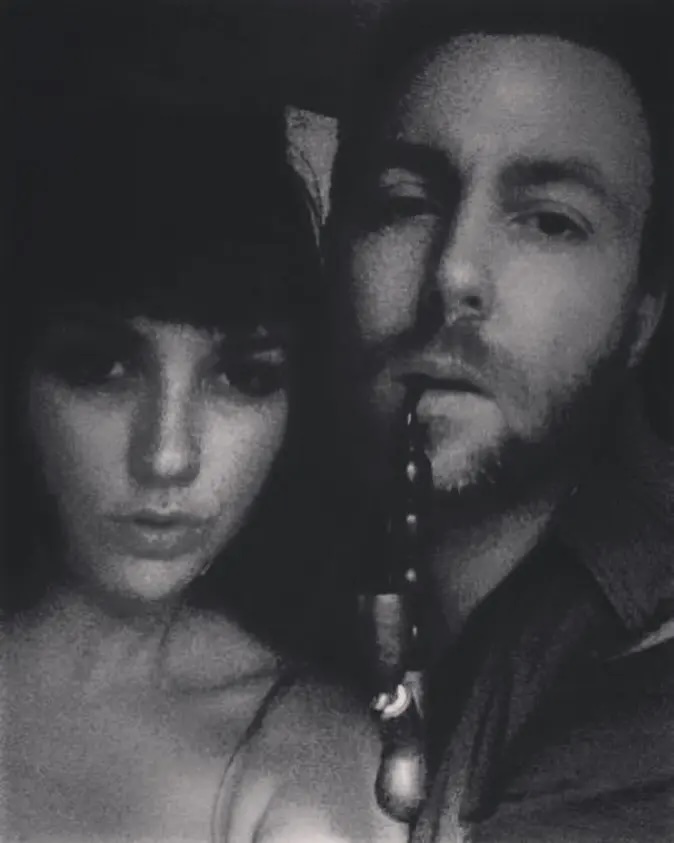 Marieangela King and Elijah Blue Allman selfie
