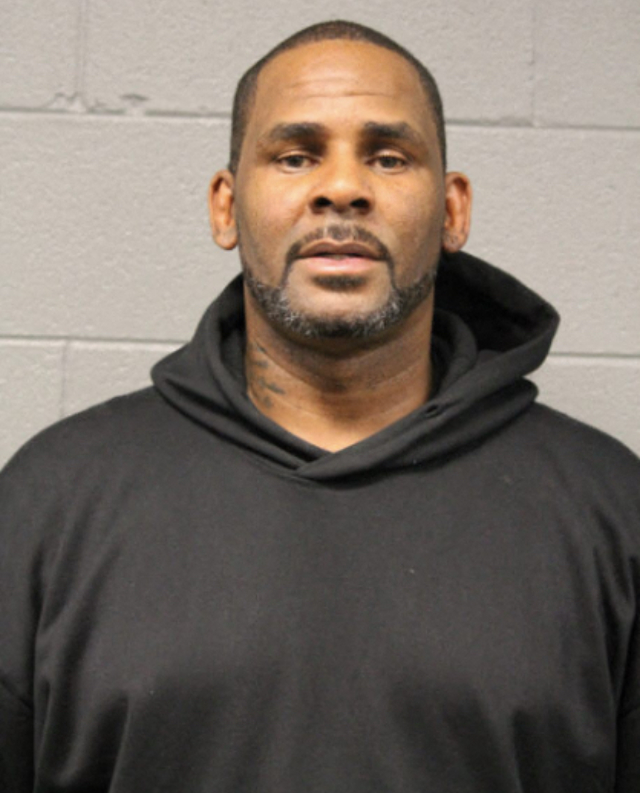 R. Kelly looks poker faced in mug shot after being booked of sex abuse charges