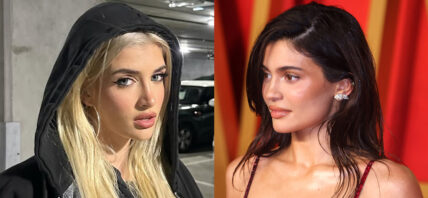 A phto collage of Sami Sheen and Kylie Jenner