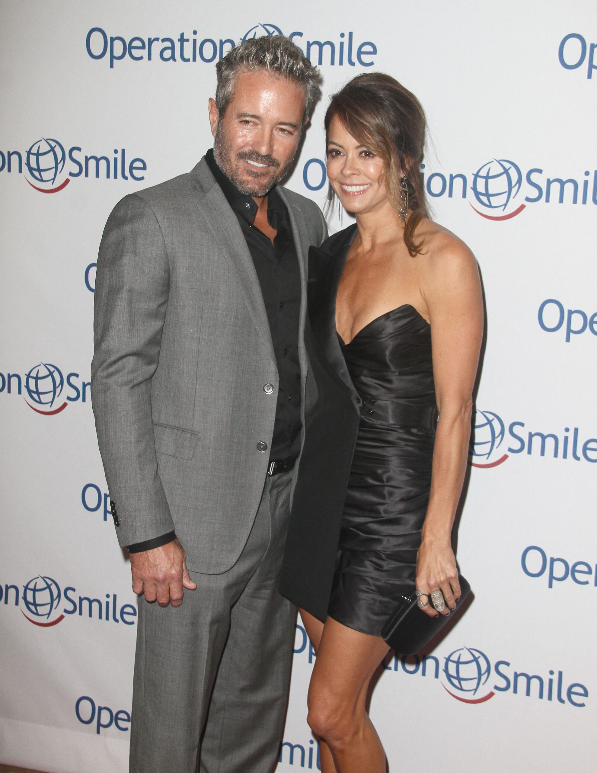Brooke Burke and Scott Rigsby attend Operation Smile Hollywood Fight Night in Los Angeles