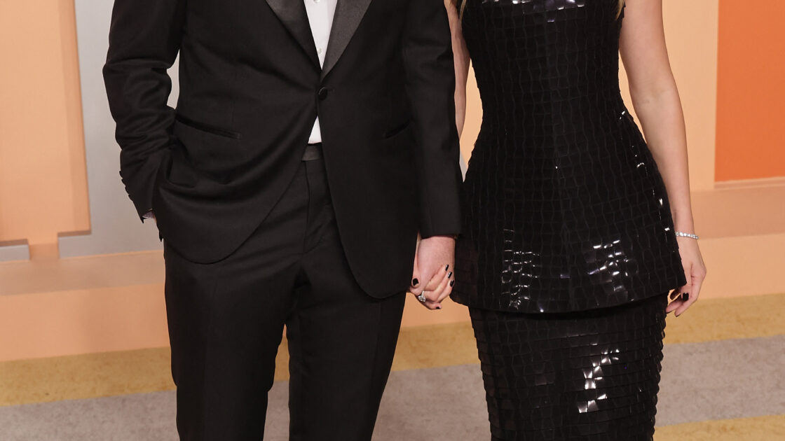 Sofia Richie and Elliot Grainge attend the 2025 Vanity Fair Oscar Party