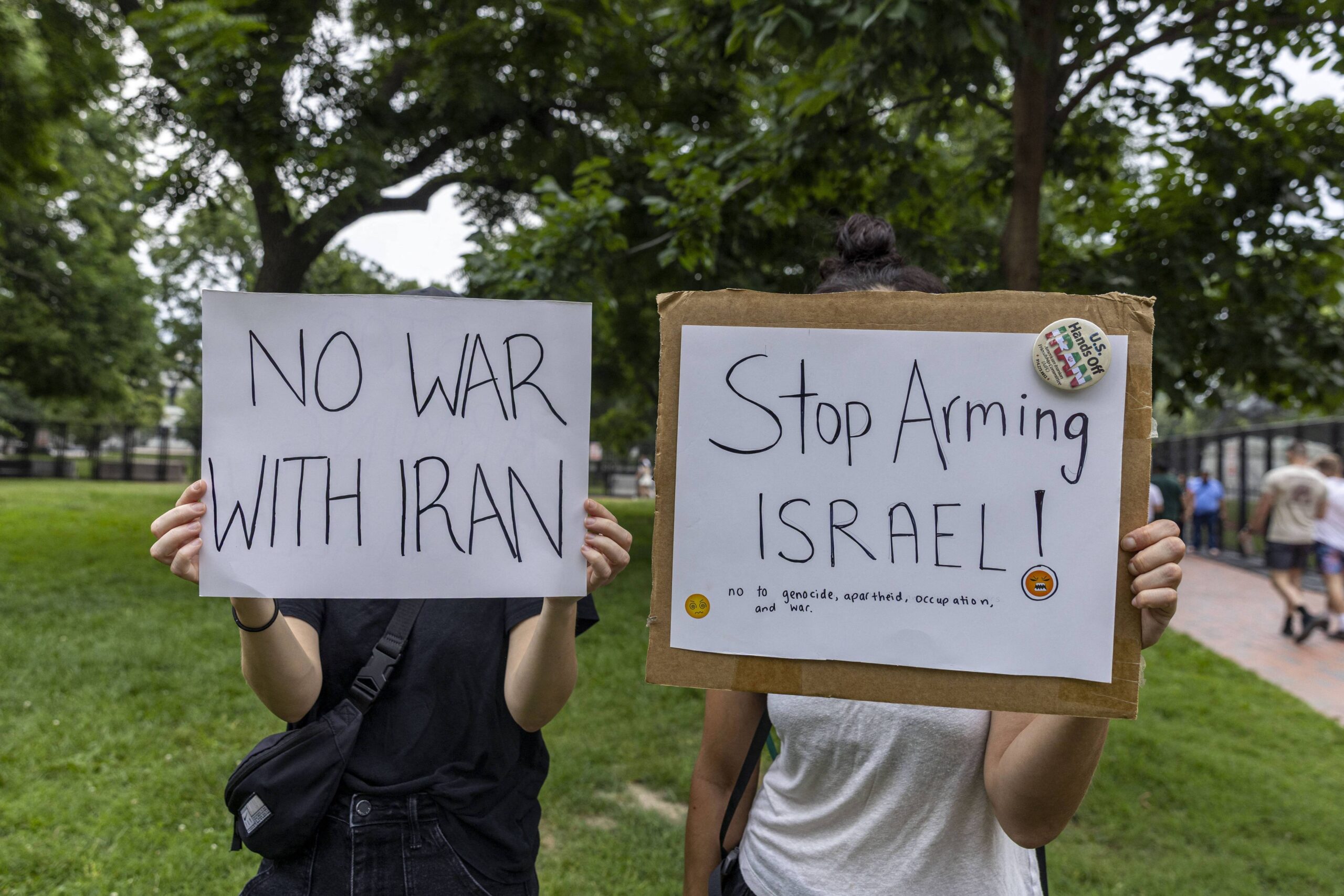 Protesters Rally In D.C. Against War With Iran After Israeli Strike