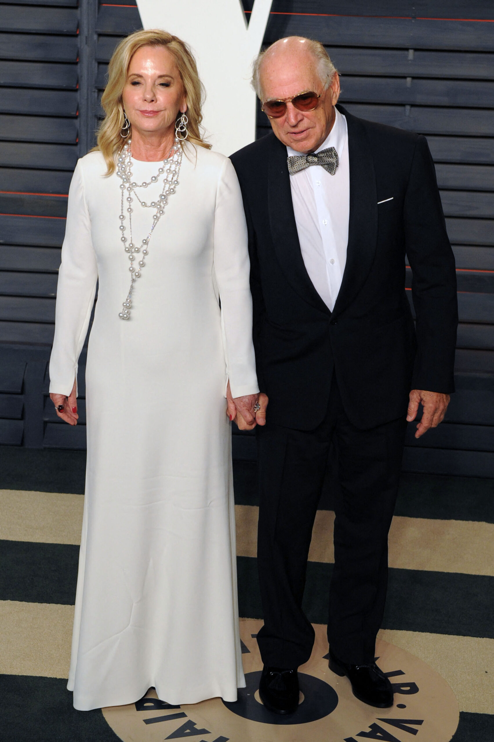 Jimmy Buffett and wife Jane Slagsvol at the Vanity Fair Oscar party in LA