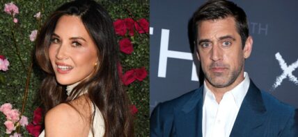 Olivia Munn (left) Aaron Rodgers (right)