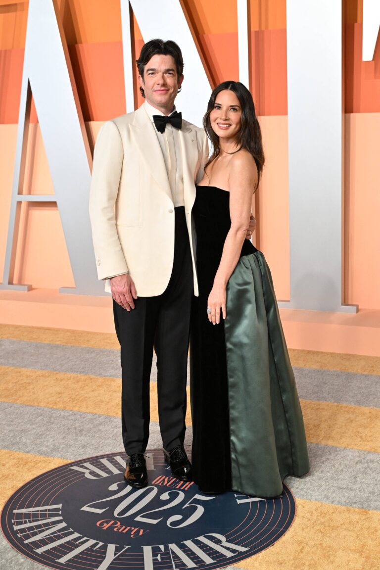 Olivia Munn and John Mulaney at Vanity Fair Oscar Party 2025
