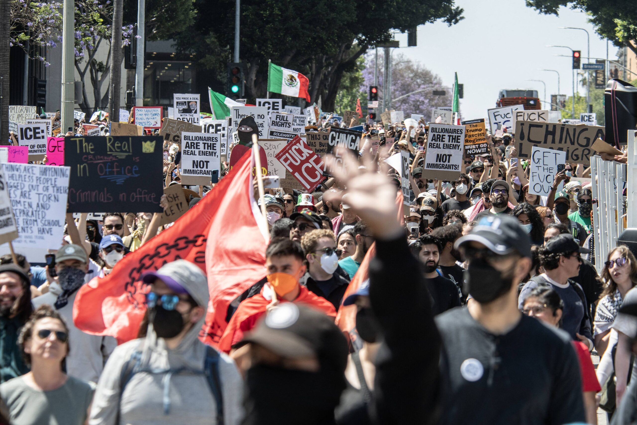 Tensions In Los Angeles: Massive Protests Against ICE Raids And Military Deployment