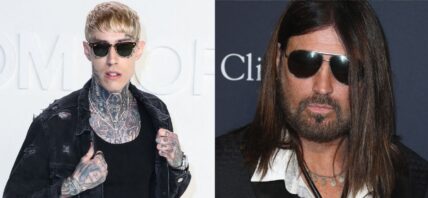 Trace Cyrus (left) Billy Ray Cyrus (right)