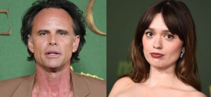 Walton Goggins (left) Aimee Lou Wood (right)