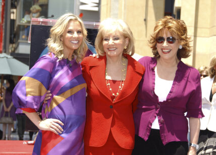 Barbara Walters and Joy Behar at ABC Casino Night
