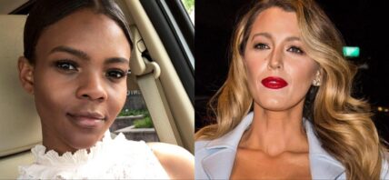 Candace Owens and Blake Lively collage