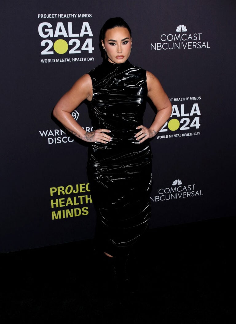 Demi Lovato at Project Healthy Minds' World Mental Health Day Gala