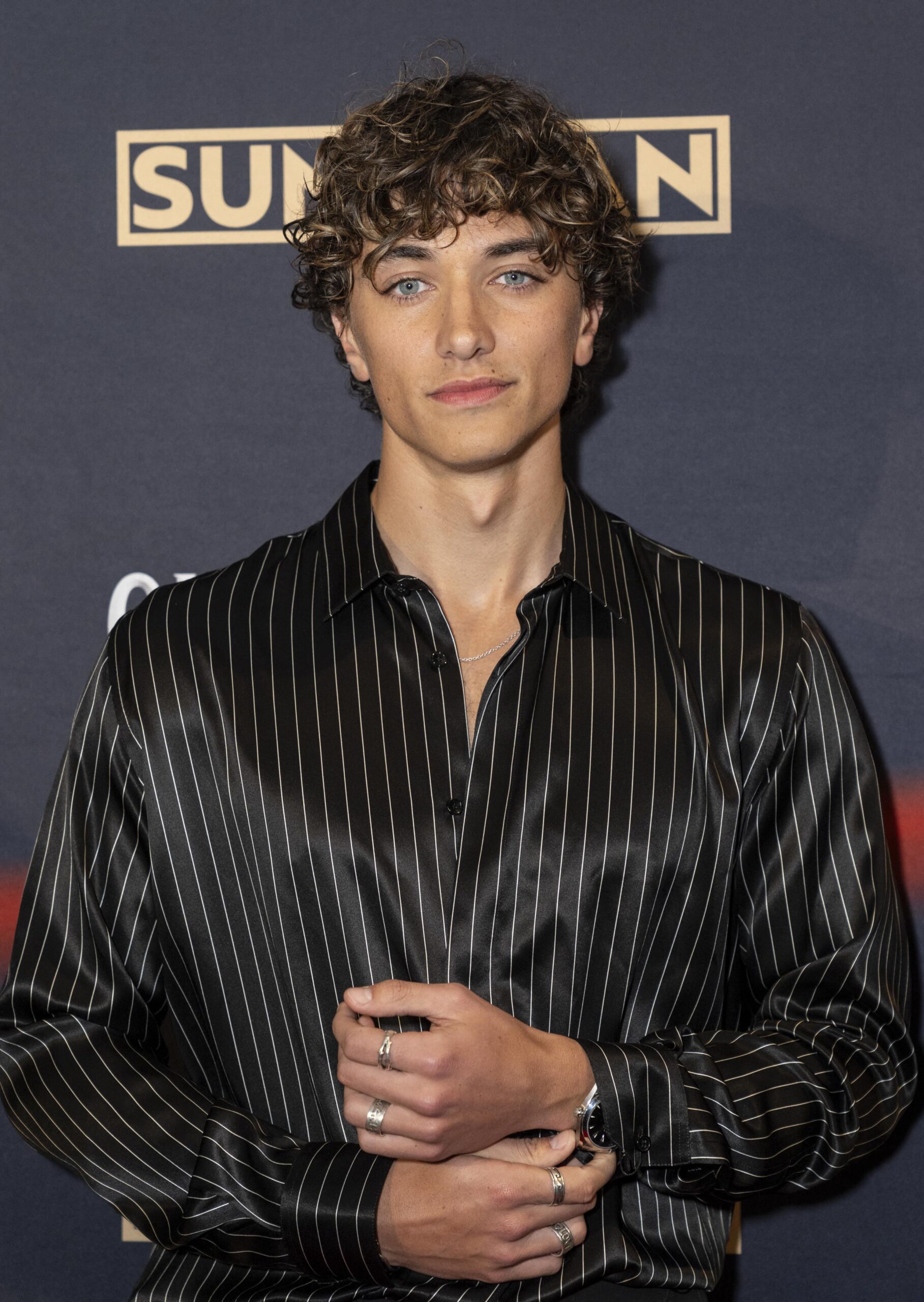 Gavin Casalegno at New York premiere of 'Queen of the Ring'