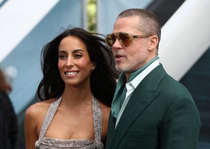 Ines de Ramon and Brad Pitt at 'F1: The Movie' London Premiere