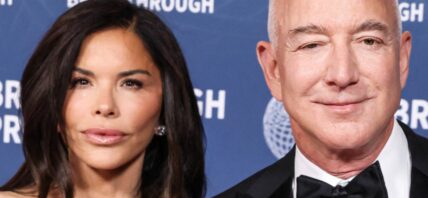 Jeff Bezos and Lauren Sanchez close up
