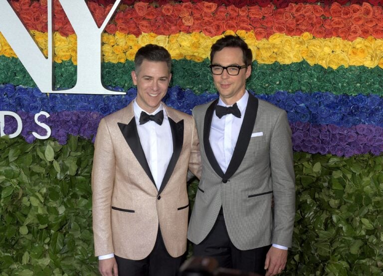 Jim Parsons and husband Todd Spiewak.