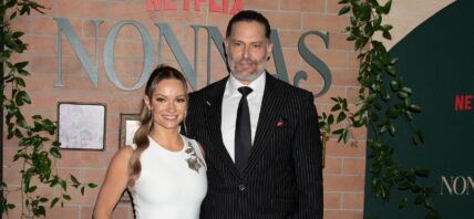 Caitlin O'Connor and Joe Manganiello on the red carpet
