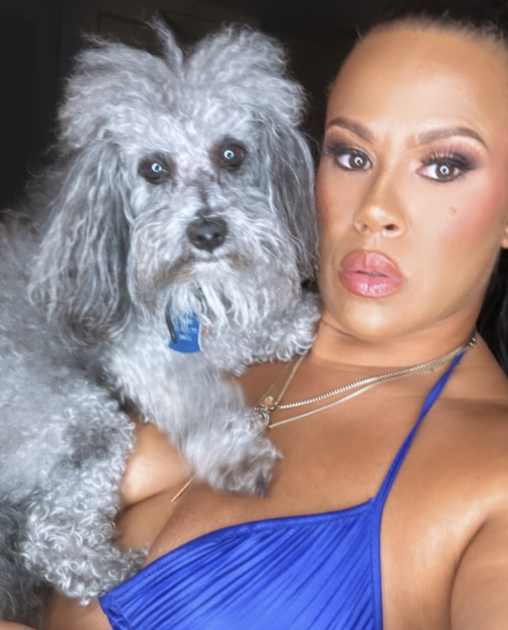 Jourdan Atkinson and dog