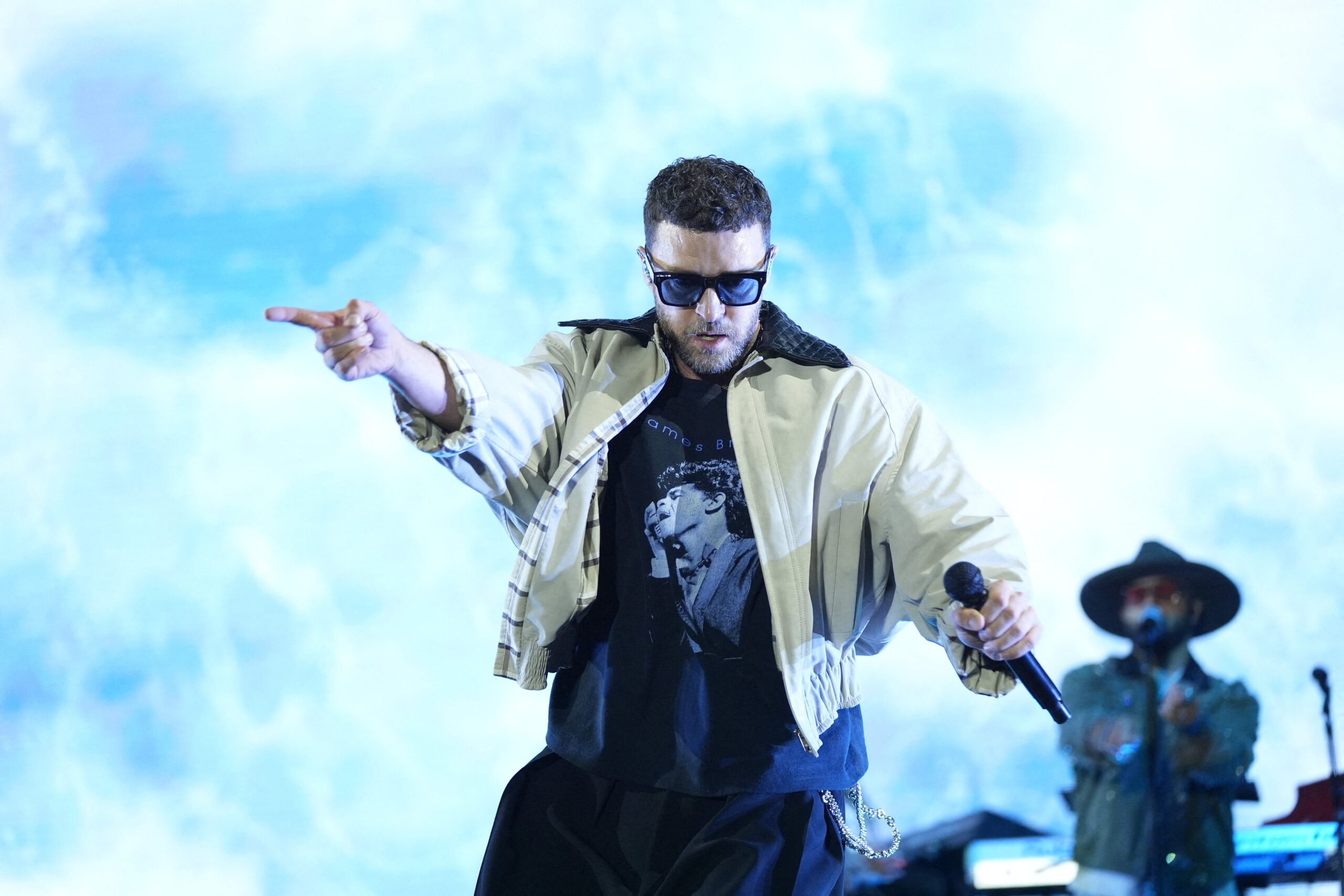 Justin Timberlake opens the Iconic SantaLucía Fest at Plaza de España in Seville