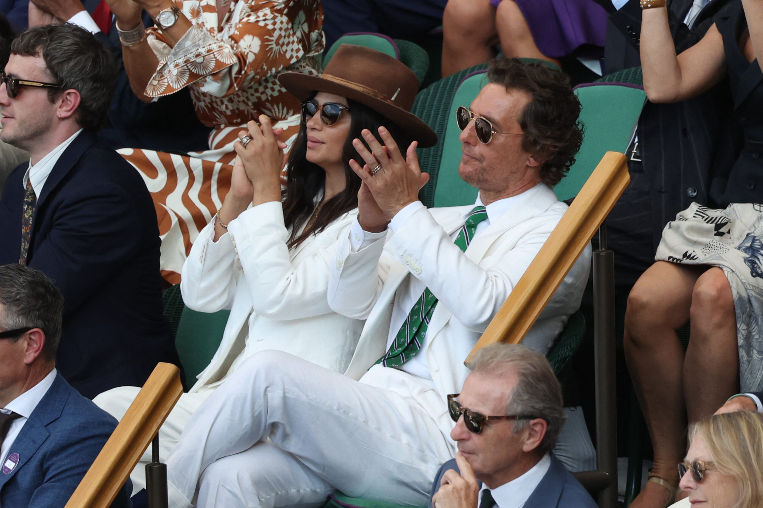 Matthew McConaughey at Wimbledon
