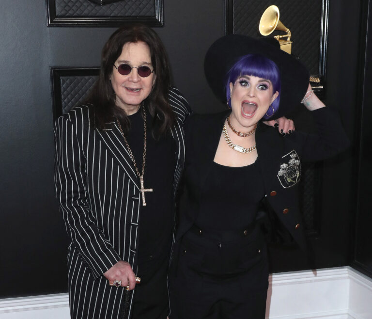 Ozzy Osbourne and Kelly Osbourne arrive at the 62nd Annual GRAMMY Awards