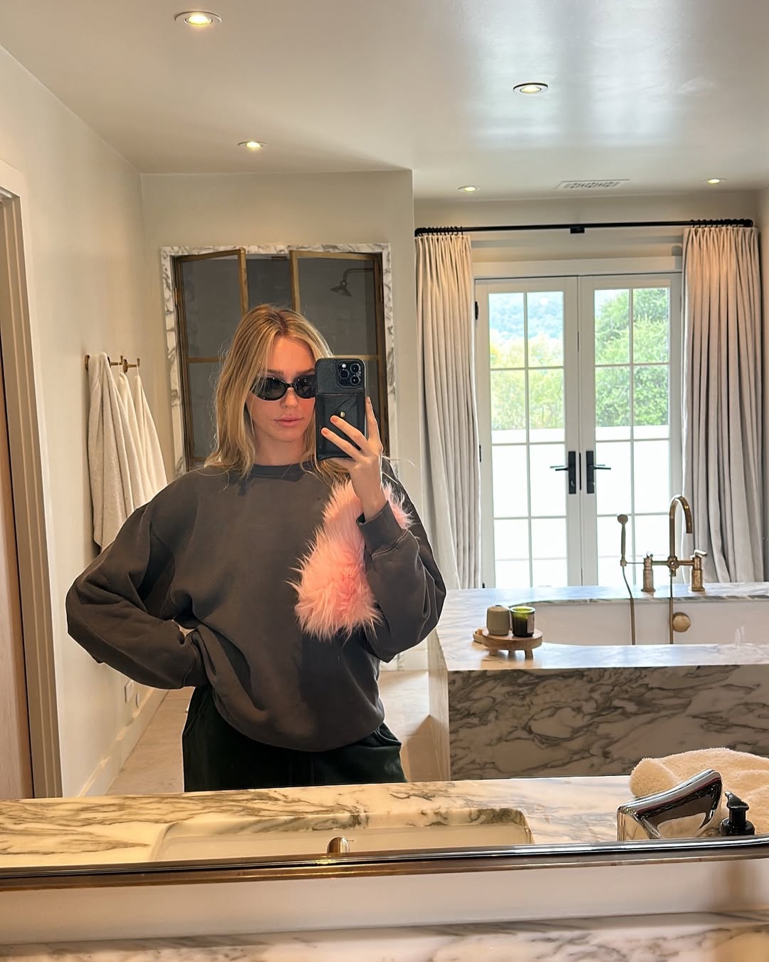 Alex Cooper mirror selfie