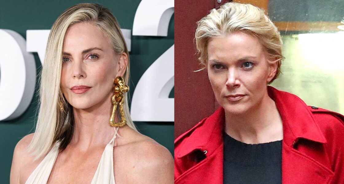 Charlize Theron, Megyn Kelly photo collage