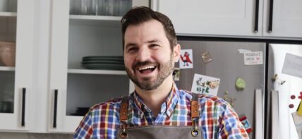 Danny Freeman making salad
