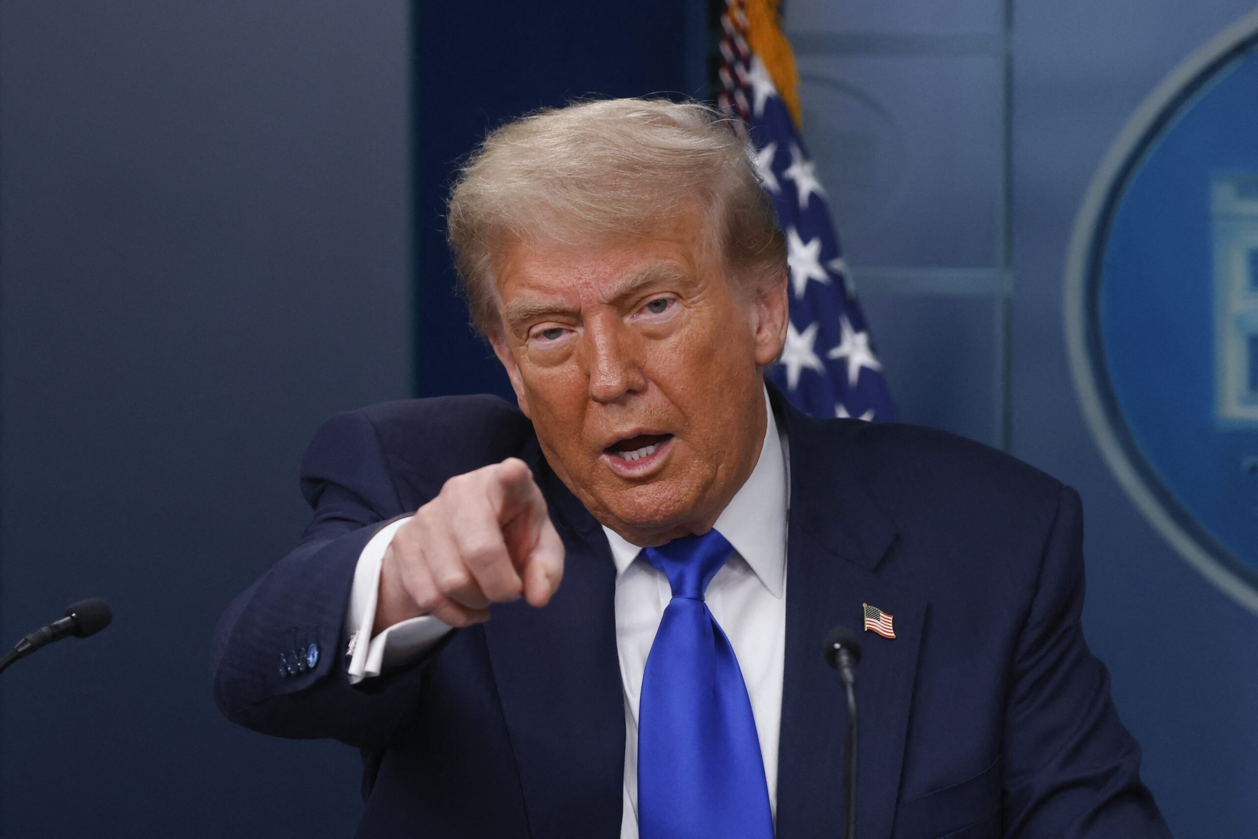 President Trump Holds Press Conference At White House