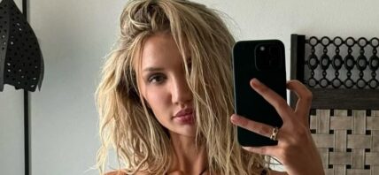 Gabby Epstein takes mirror selfie