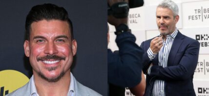 Photo collage of Andy Cohen and Jax Taylor.