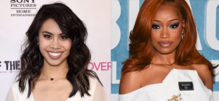 Photo collage of Ashley Argota and Keke Palmer.