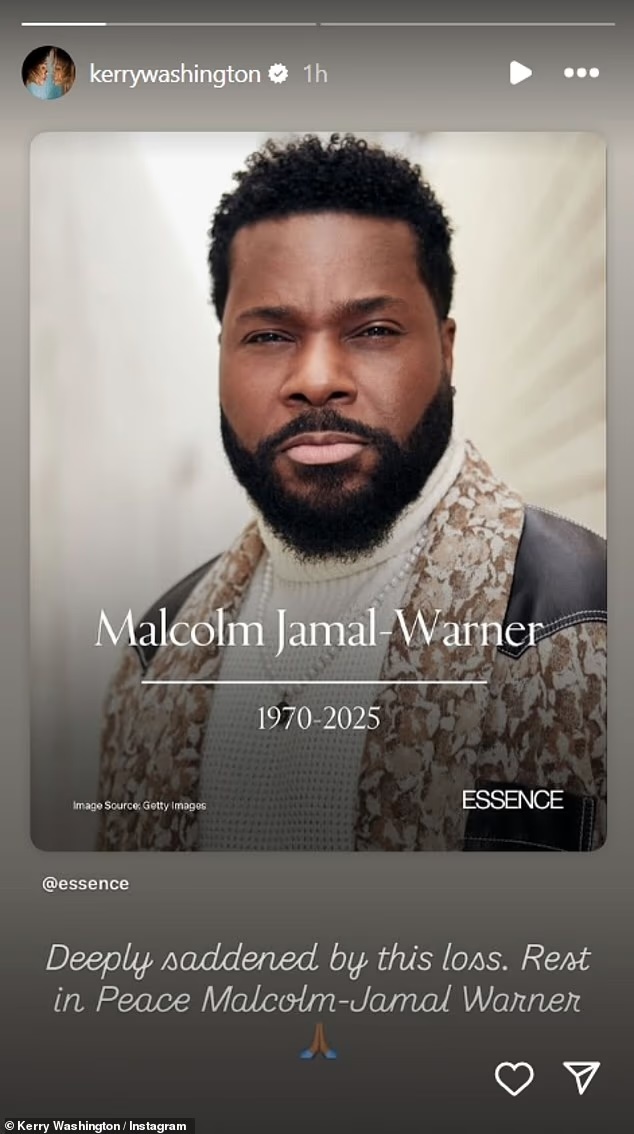 Kerry Washington's Instagram tribute to Malcom-Jamal Warner