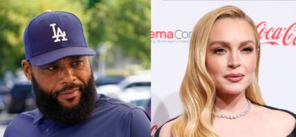 Photo collage of Anthony Anderson and Lindsay Lohan.