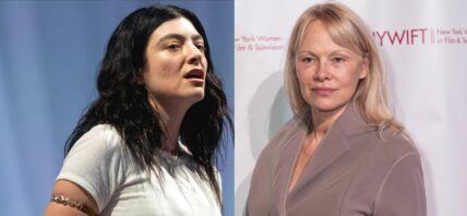 Lorde, Pamela Anderson photo collage