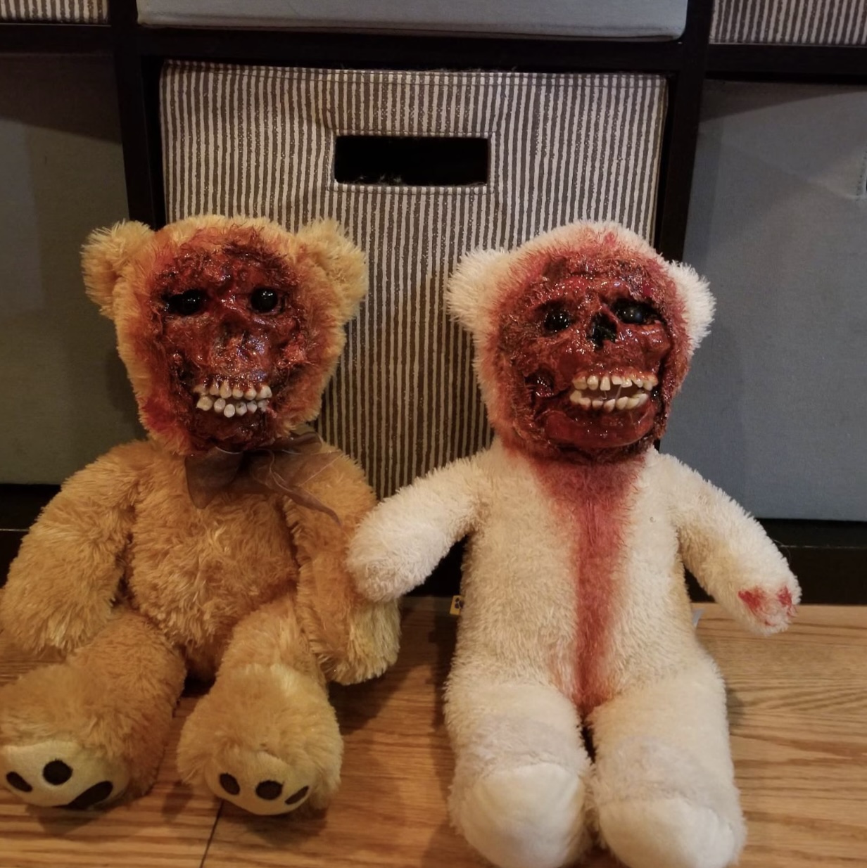 Mutilated teddy bears