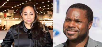 Photo collage of Malcolm-Jamal Warner and Raven Symoné.