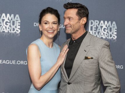 Hugh Jackman and Sutton Foster at The 88th Annual Drama League Awards