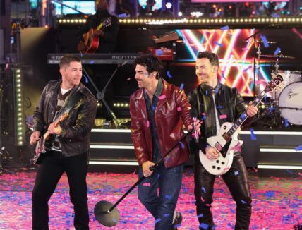 Jonas Brothers perform on stage