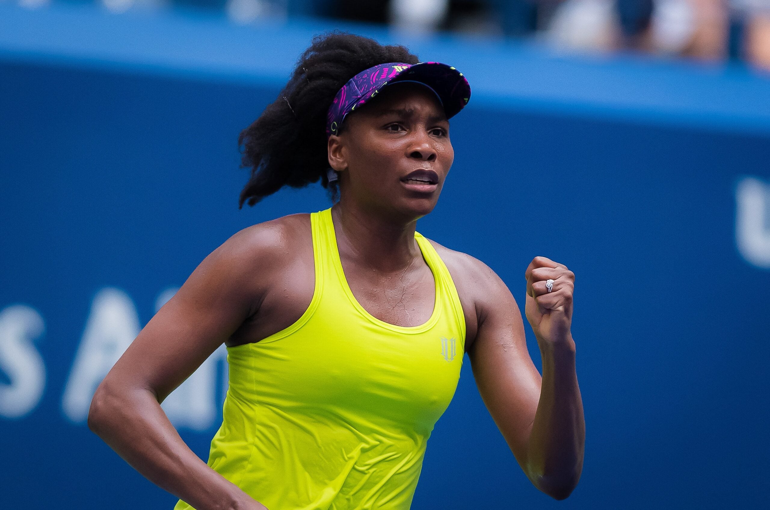 Venus Williams at FIrst round of the 2018 US Open