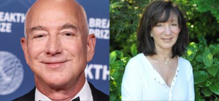 collage of Jeff Bezos and his mom