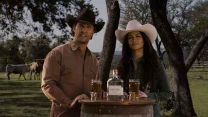 Matthew and Camila McConaughey for new Pantalones ad