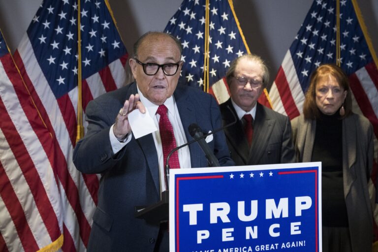 Rudy Giuliani Press Conference at RNC Headquarters