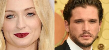 Collage of Sophie Turner and Kit Harrington