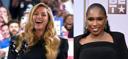 Beyoncé and Jennifer Hudson photo collage.