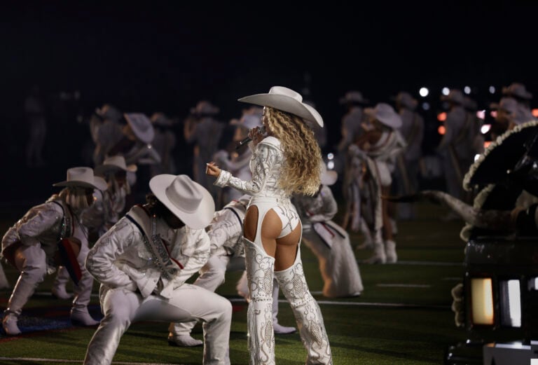 Beyoncé during NFL halftime show.