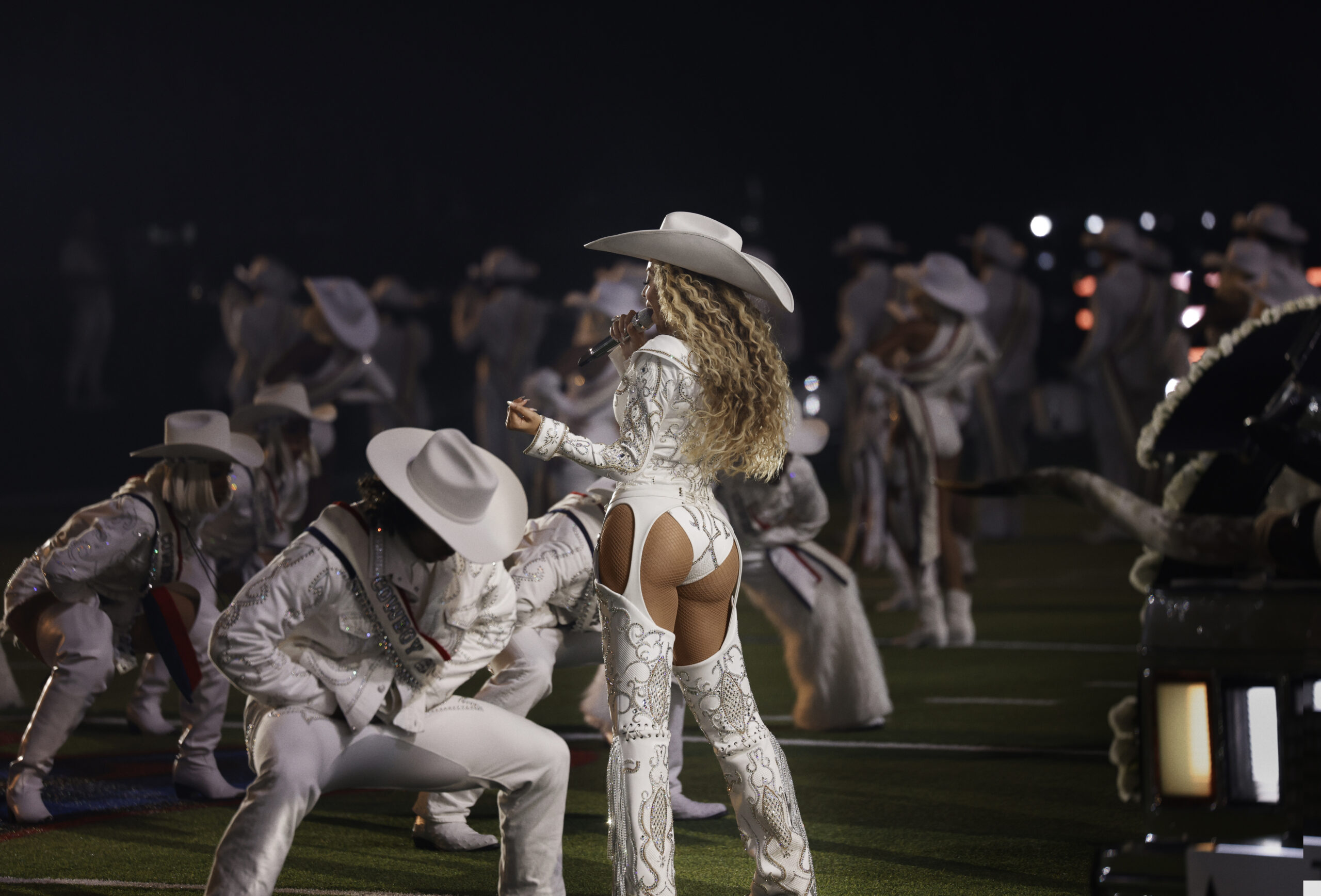 Beyoncé during NFL halftime show.