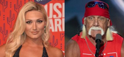 Brooke Hogan (left) Hulk Hogan (right)