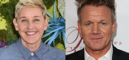 Ellen DeGeneres (left) Gordon Ramsey (right)