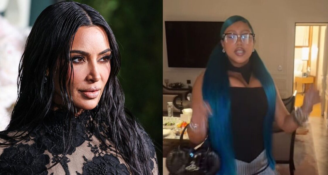 Kim Kardashian, North West photo collage